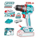 TOTAL Compact Brushless Cordless Drill(TDLI205582)